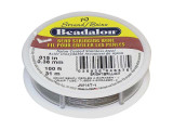 What is Beadalon?     Durable, flexible, multistrand twisted  wire cable with a smooth abrasion-resistant nylon coating.    Very easy to use - no needle required. Instead of knotting,  finish the ends with crimp beads.    Kink resistant: the higher the strand count, the better the  resistance. 7-strand is similar to other brands of tigertail but  has a smoother coating, and 19-strand is even more supple than 7-strand. Beadalon 49 Strand is the softest and most flexible of all Beadalon varieties.    For best durability use the largest diameter that fits your  beads, and the largest number of strands (7, 19 or 49) that fit  your budget.    Beadalon does not stretch, even with heavy beads. Great for  crystal necklaces, gemstones, handmade glass beads, delicate seed beads, freshwater pearls, and anything  that you want to last for decades.For help choosing the perfect size of crimp beads for each size of Beadalon, see Crimps & Cable Size Chart.   See Related Products links (below) for similar items and additional jewelry-making supplies that are often used with this item.