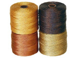 The BeadSmith Super-Lon, Bead Cord Color Mix - Wheat Berry Mix (pack)