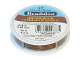 What is Beadalon?     Durable, flexible, multistrand twisted  wire cable with a smooth abrasion-resistant nylon coating.    Very easy to use - no needle required. Instead of knotting,  finish the ends with crimp beads.    Kink resistant: the higher the strand count, the better the  resistance. 7-strand is similar to other brands of tigertail but  has a smoother coating, and 19-strand is even more supple than 7-strand. Beadalon 49 Strand is the softest and most flexible of all Beadalon varieties.    For best durability use the largest diameter that fits your  beads, and the largest number of strands (7, 19 or 49) that fit  your budget.    Beadalon does not stretch, even with heavy beads. Great for  crystal necklaces, gemstones, handmade glass beads, delicate seed beads, freshwater pearls, and anything  that you want to last for decades.For help choosing the perfect size of crimp beads for each size of Beadalon, see Crimps & Cable Size Chart.   See Related Products links (below) for similar items and additional jewelry-making supplies that are often used with this item.