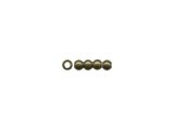 Antiqued Brass Plated Metal Beads, Round, 2mm (100 Pieces)