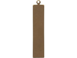 Vintaj Natural Brass Blank, Rectangle with Loop (pair)