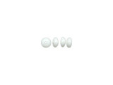 Beadalon Bead Bumper, 2mm Oval - White (fifty)
