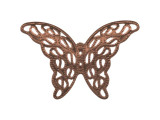 27x39mm Antiqued Copper Plated Filigree, Butterfly Wing (dozen)