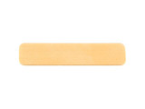 24ga Brass Stamping Blank, Long Rounded Rectangle, 10x46mm (each)