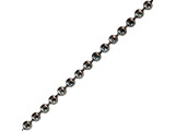 Gunmetal Plated Steel Ball Chain, 1.8mm By The FOOT (foot)