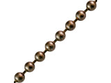 Antiqued Brass Plated Steel Ball Chain, 3.2mm By The FOOT (foot)