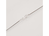 Sterling Silver Round Omega Chain Necklace, 18" (Each)