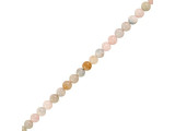Mixed Morganite/ Aquamarine Round Gemstone Beads, 6mm (strand)