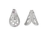 Stainless Steel Filigree Cone, 11x10mm (10 Pieces)