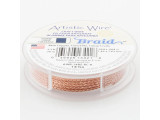 Artistic Wire Jewelry Wire, Square Braid, 14ga, 2.5ft - Bare Copper (each)