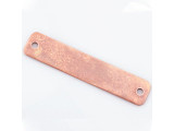 Vintaj Artisan Copper Blank, 68x14mm Rounded Rectangle with 2 Holes (pair)