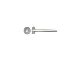 Stainless Steel Earring Post Finding w 3mm Flat Pad (100 Pieces)