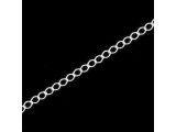 Sterling Silver Curb Chain, Footage, 2.3mm (foot)