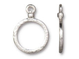 TierraCast's Hammertone and Distressed jewelry-making components are perfect when you want a subtle texture for your handmade jewelry. These elegantly hammered jewelry-making supplies provide a warmer feel than a plain high-polished finish, and without distracting patterns. See Related Products links (below) for similar items and additional jewelry-making supplies that are often used with this item.