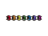 Weave Got Maille Double Orbital Chain Maille Bracelet Kit - Black Rainbow #45-103-07-01