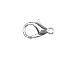 15mm Lobster Clasp - Silver Plated (12 Pieces)