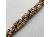 10mm Round Gemstone Bead - Antique Blue Brown Dzi Agate (strand)