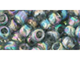 TOHO Glass Seed Bead, Size 3, Transparent-Rainbow Gray (Tube)