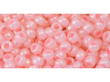 The uniform size and shape of Toho seed beads make them an excellent choice for beadwork and consistently-sized spacers.Toho seed beads are usually colorfast; however, galvanized and silver-lined  beads may fade over time. Protect them from bleach, excessive friction and direct sunlight to keep them looking like new. Seed Bead Facts What are seed beads? Popular, tiny glass beads commonly used for weaving and embellishment.How are they made? Glass is pulled or drawn using a hollow tube, and then   the glass is cut in small pieces. They are sometimes reheated to round   the ends.What's that funny little zero? That zero refers to   the number of aughts, which is a unit used to indicate the size of   small beads. The scale is inverted, so larger numbers of aughts   correspond to smaller beads (i.e. the bigger the number, the smaller   the bead). Size 11 would be 00000000000, but since that takes up too much   room, it is abbreviated to 110.  See Related Products links (below) for similar items and additional jewelry-making supplies that are often used with this item. 