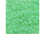 TOHO Glass Seed Bead, Size 8, 3mm, Milky Kiwi (Tube)