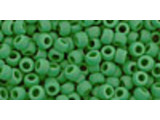 TOHO Glass Seed Bead, Size 8, 3mm, Opaque-Frosted Shamrock (Tube)