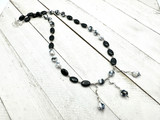 Black & White Gemstone Necklace