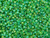 TOHO Glass Seed Bead, Size 11, 2.1mm, Transparent-Rainbow Frosted Peridot (Tube)