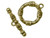 Antiqued Bronze Plated Toggle Clasp, Cast, Fancy (Each) Antiqued Bronze Plated Toggle Clasp, Cast, Fancy (Each)