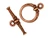 TierraCast Antiqued Copper Plated Toggle Clasp, Heirloom (Each) TierraCast Antiqued Copper Plated Toggle Clasp, Heirloom (Each)