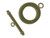 Antiqued Brass Plated Toggle Clasp, Round, 20mm (12 Pieces) Antiqued Brass Plated Toggle Clasp, Round, 20mm (12 Pieces)
