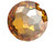 PRESTIGE 1383 14mm Daydream Round Stone Crystal Golden Shadow PRESTIGE 1383 14mm Daydream Round Stone Crystal Golden Shadow
