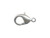 White Plated Lobster Clasp, 15mm (12 Pieces) White Plated Lobster Clasp, 15mm (12 Pieces)