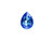 PRESTIGE 4320 18mm Pear Fancy Stone Royal Blue LacquerPRO DeLite PRESTIGE 4320 18mm Pear Fancy Stone Royal Blue LacquerPRO DeLite