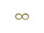 Gold Plated Jewelry Clasp, Eye, 4x9mm, 2-Loop (gross) Gold Plated Jewelry Clasp, Eye, 4x9mm, 2-Loop (gross)