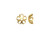 Gold Plated Bead Caps, Flower, 6mm (12 Pieces) Gold Plated Bead Caps, Flower, 6mm (12 Pieces)