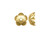 Gold Plated Bead Caps, Flower, 8mm (12 Pieces) Gold Plated Bead Caps, Flower, 8mm (12 Pieces)