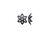 JBB Findings Gunmetal Bead Caps, Cast, 6 Point, Small (10 Pieces) JBB Findings Gunmetal Bead Caps, Cast, 6 Point, Small (10 Pieces)
