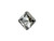 PRESTIGE 6431 16mm Princess Cut Pendant Crystal Silver Night PRESTIGE 6431 16mm Princess Cut Pendant Crystal Silver Night