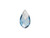 PRESTIGE 6565 18mm Metallic Cap Pear-Shaped Pendant Aquamarine Light Chrome PRESTIGE 6565 18mm Metallic Cap Pear-Shaped Pendant Aquamarine Light Chrome