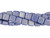 CzechMates Glass 6mm Sueded Gold Opaque Blue Two-Hole Tile Bead Strand CzechMates Glass 6mm Sueded Gold Opaque Blue Two-Hole Tile Bead Strand