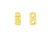 CzechMates Glass 3 x 6mm Topaz 2-Hole Brick Bead Strand CzechMates Glass 3 x 6mm Topaz 2-Hole Brick Bead Strand