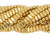 CzechMates Glass 3 x 6mm 24K Gold-Plated 2-Hole Brick Bead Strand CzechMates Glass 3 x 6mm 24K Gold-Plated 2-Hole Brick Bead Strand