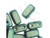CzechMates Glass, 2-Hole Rectangle Brick Beads 6x3mm, Aqua Teal Polychrome CzechMates Glass, 2-Hole Rectangle Brick Beads 6x3mm, Aqua Teal Polychrome