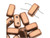 CzechMates Glass 2-Hole Brick Beads 6x3mm - Matte Metallic Copper CzechMates Glass 2-Hole Brick Beads 6x3mm - Matte Metallic Copper