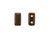 CzechMates Glass 3x6mm Chocolate Brown 2-Hole Brick Bead (50pc Strand) CzechMates Glass 3x6mm Chocolate Brown 2-Hole Brick Bead (50pc Strand)