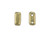 CzechMates Glass 3 x 6mm ColorTrends Saturated Metallic Emperador 2-Hole Brick Bead Strand CzechMates Glass 3 x 6mm ColorTrends Saturated Metallic Emperador 2-Hole Brick Bead Strand