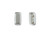 CzechMates Glass 3 x 6mm Pearl Coat Silver 2-Hole Brick Bead Strand