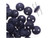 CzechMates Glass 2-Hole Round Flat Lentil Beads 6mm - Matte Navy Blue CzechMates Glass 2-Hole Round Flat Lentil Beads 6mm - Matte Navy Blue