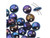 CzechMates Glass 2-Hole Round Flat Lentil Beads 6mm - Blue Iris CzechMates Glass 2-Hole Round Flat Lentil Beads 6mm - Blue Iris
