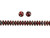 CzechMates Glass 6mm Opaque Red Picasso 2-Hole Lentil Bead Strand CzechMates Glass 6mm Opaque Red Picasso 2-Hole Lentil Bead Strand